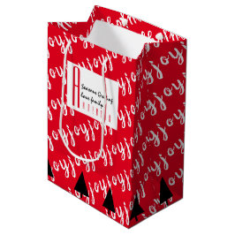Bolsa De Regalo Mediana Alfombra roja de LeahG - Saludos de las estaciones