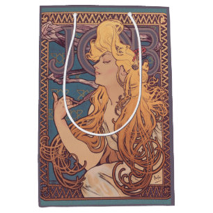 Bolsa De Regalo Mediana Alfonse Mucha Job Art Nouveau