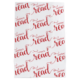 Bolsa De Regalo Mediana Algo que leer 4 presente tema