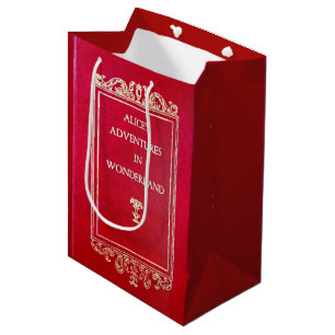 Bolsa De Regalo Mediana Alicia en libro del país de las maravillas