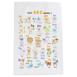 Bolsa De Regalo Mediana Alphabet Animal ABC Animales cutáneos