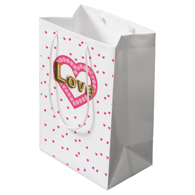 Bolsa De Regalo Mediana amar (Angulo reverso)
