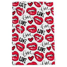 Bolsa De Regalo Mediana Amar los labios rojos