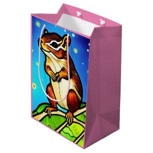 Bolsa De Regalo Mediana Amigo de Chipmunk, malhumorado y juguetón