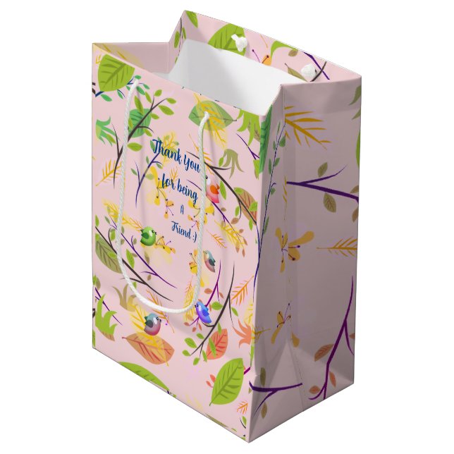 Bolsa De Regalo Mediana Amigos divertidos - (Angulo Anverso)