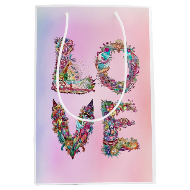 BOLSA DE REGALO MEDIANA AMOR (Anverso)