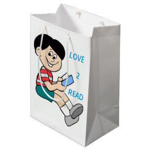 BOLSA DE REGALO MEDIANA AMOR 2 LEER