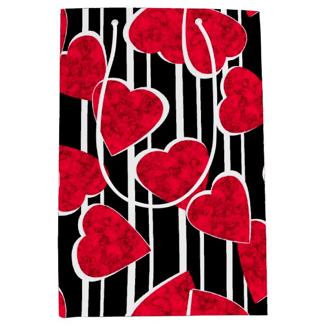 Bolsa De Regalo Mediana Amor, boda, El día de San Valentín (Anverso)