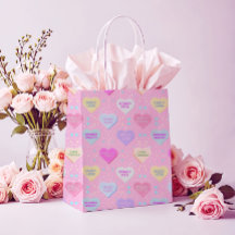 Amor Real Rosa con Corazones de Dulce y Verdades