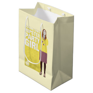 Bolsa De Regalo Mediana Amy   Chica del centro de Hipster Fiesta
