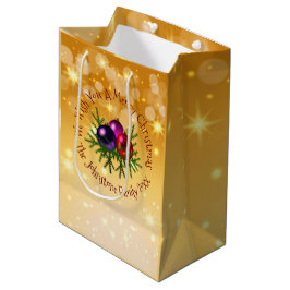 Bolsa De Regalo Mediana Añadir Navidades coincidentes con nombres en Ba de