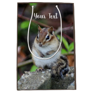 Bolsa De Regalo Mediana Animal salvaje Cute Chipmunk