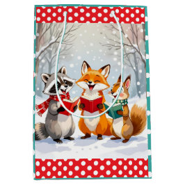 Bolsa De Regalo Mediana Animales de Lil Forest cantando Navidades Carols