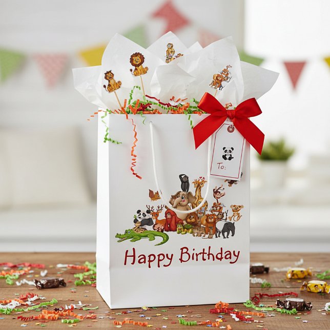 Bolsa De Regalo Mediana Animales lindos (Subido por el creador)