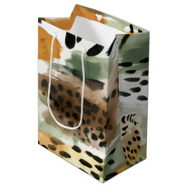 Bolsa De Regalo Mediana Animales Safari para dibujos animados africanos