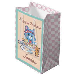 Bolsa De Regalo Mediana Anime Tom, Jerry y la sala de postres Tuffy