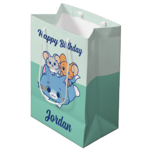 Bolsa De Regalo Mediana Anime Tom, Jerry y Tuffy