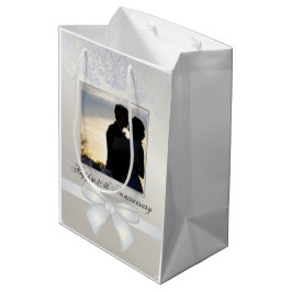 Bolsa De Regalo Mediana Aniversario de la Perla Boda Hermosa pareja de fot