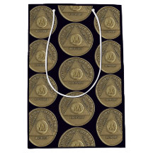 Aniversario de una recuperación sobria AA en moned