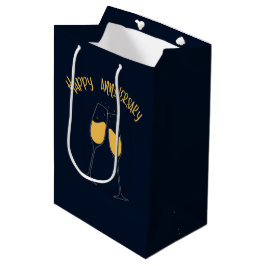 Bolsa De Regalo Mediana Aniversario feliz
