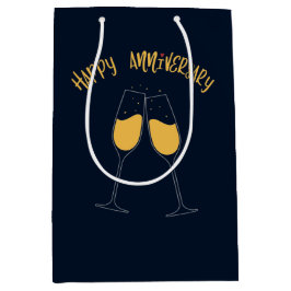 Bolsa De Regalo Mediana Aniversario feliz