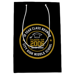 Bolsa De Regalo Mediana Año de graduación de la Escuela Secundaria de Reun