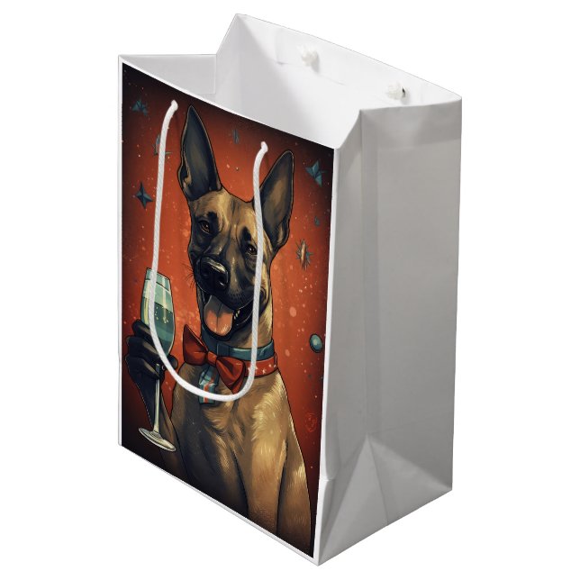 Bolsa De Regalo Mediana Año Nuevo belga de Malinoi (Angulo Anverso)