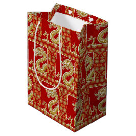Bolsa De Regalo Mediana Año Nuevo Chino Feliz Moderno patrón asiático mode