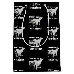 Bolsa De Regalo Mediana Anti Joe Biden My Dog odia el humor político de B