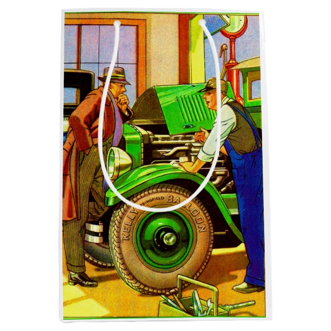 Bolsa De Regalo Mediana Anuncio de neumáticos en globo de Kelly Springfiel (Anverso)