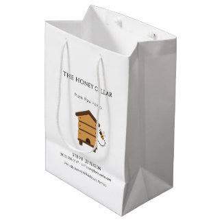 Bolsa De Regalo Mediana Apiario Apicultor Miel Artesanal Colmena