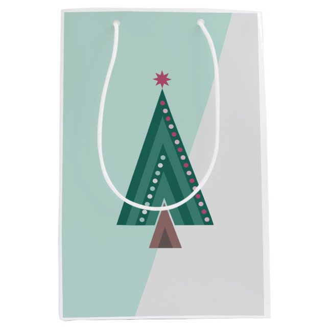 Bolsa De Regalo Mediana Árbol de elegancia Evergreen (Anverso)