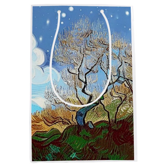 BOLSA DE REGALO MEDIANA ÁRBOL DE MONTAÑA (Anverso)