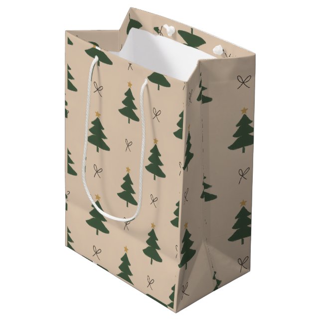 Bolsa De Regalo Mediana árbol de Navidad (Angulo Anverso)
