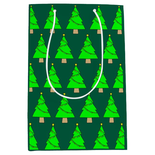 Bolsa De Regalo Mediana Árbol de Navidad (Anverso)