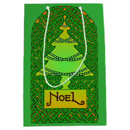 Bolsa De Regalo Mediana Árbol de Navidad Celta