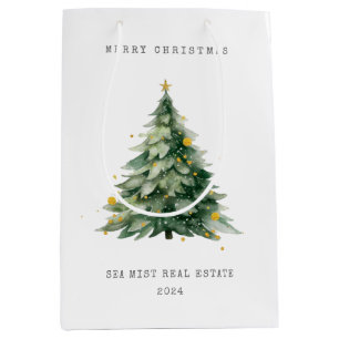 Bolsa De Regalo Mediana Árbol de Navidad Corporativo
