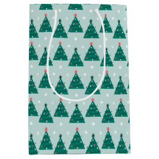 Bolsa De Regalo Mediana Árbol de Navidad de días de Holly alegres