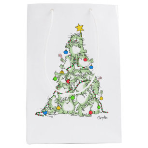 Bolsa De Regalo Mediana Árbol de Navidad de Kitties por Sandra Boynton