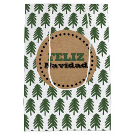 Bolsa De Regalo Mediana Árbol de Navidad Feliz Navidad moderno