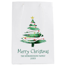 BOLSA DE REGALO MEDIANA ÁRBOL DE NAVIDAD MODERNO