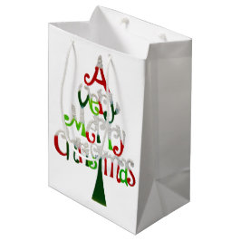 Bolsa De Regalo Mediana Árbol de Navidad muy divertido