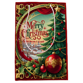 Bolsa De Regalo Mediana Árbol de Navidad Ornate