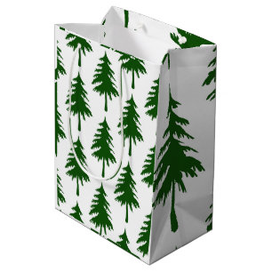 Bolsa De Regalo Mediana Árbol de Navidad Verde
