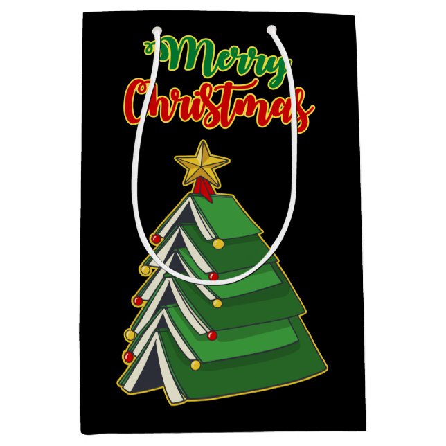 Bolsa De Regalo Mediana Árbol navideño de reserva IV (Anverso)