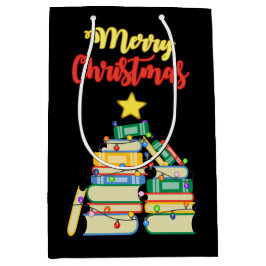 Bolsa De Regalo Mediana Árbol navideño galáctico II