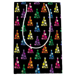 Bolsa De Regalo Mediana Árboles Brillantes