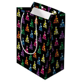 Bolsa De Regalo Mediana Árboles Brillantes