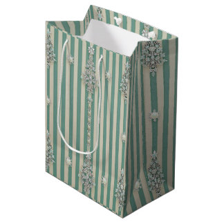 Bolsa De Regalo Mediana Árboles de cristal con rayas Seaoam