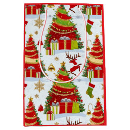 Bolsa De Regalo Mediana Árboles de Navidad